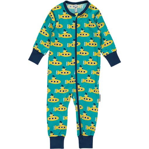 Yellow submarine baby romper