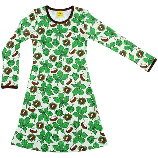 DUNS Sweden organic long sleeve chestnuts dress (152cm | 158cm)