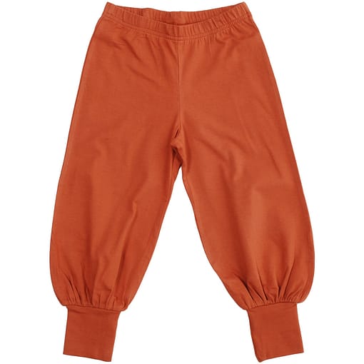 More than a Fling plain autumn glaze brown baggy joggers (4-6 years)