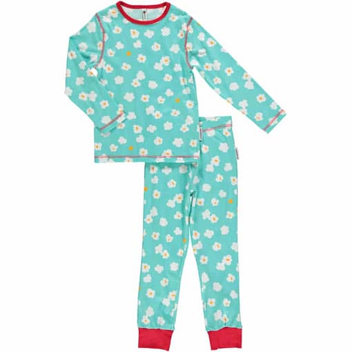 Maxomorra organic cotton pyjamas in popcorn print (Age 2-4)