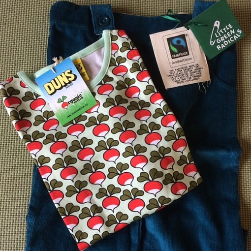 DUNS Sweden Misty Jade Radishes organic long sleeve top - Image 7