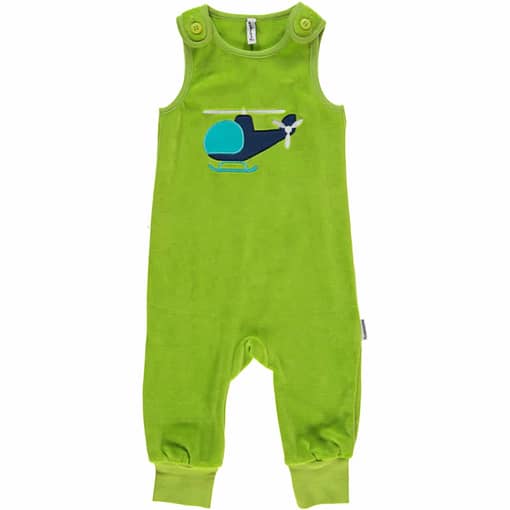 Chopper playsuit dungarees by Maxomorra in organic velour
