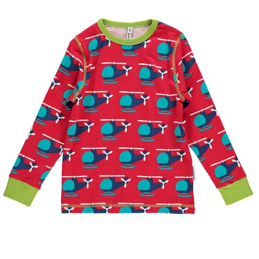 Maxomorra ~ Chopper print organic cotton long sleeve top (Age 6-8)