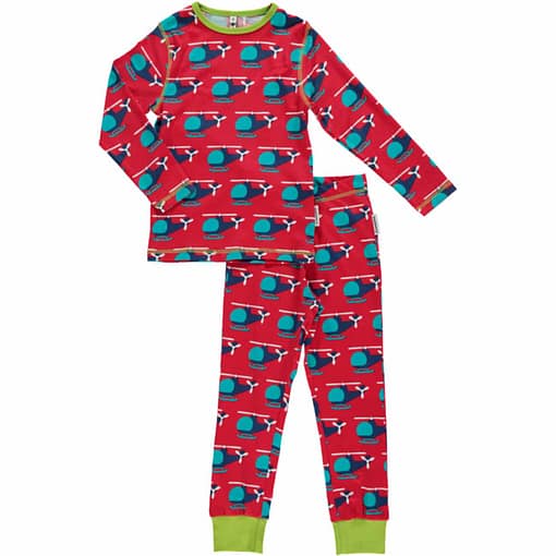 Maxomorra organic cotton pyjamas in chopper print