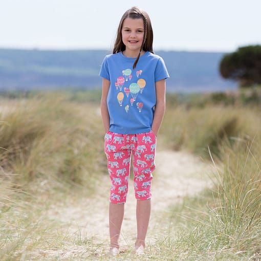 Hot air balloons short sleeve t-shirt by Kite in organic cotton - Image 2