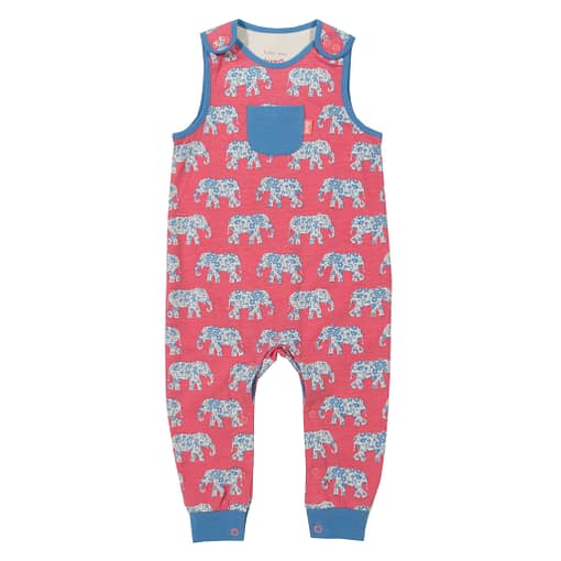 Elephant dungarees in organic cotton by Kite