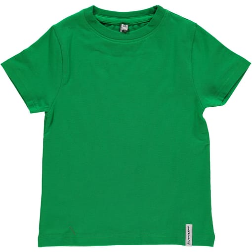Maxomorra basic organic t-shirt in red | yellow | green | purple | turquoise | orange - Image 6