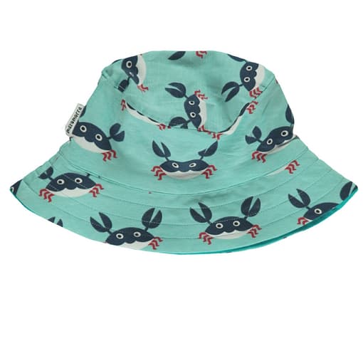 Maxomorra crab print organic sun hat (Age Under 2)
