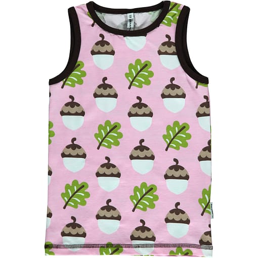 Maxomorra ~ acorn organic cotton sleeveless vest (98-104cm Age 2-4)