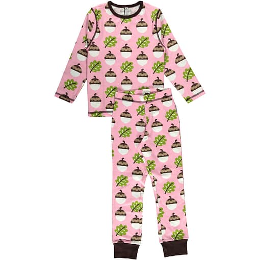 Maxomorra organic cotton pyjamas in acorn print (110-116cm Age 4-6)