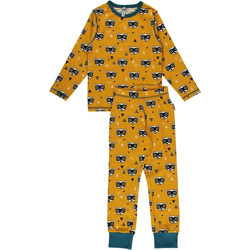 Maxomorra organic cotton pyjamas in bandit print