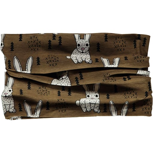Rabbit organic cotton tube scarf from Maxomorra