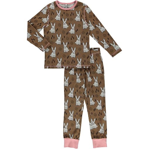 Maxomorra organic cotton pyjamas in rabbit print
