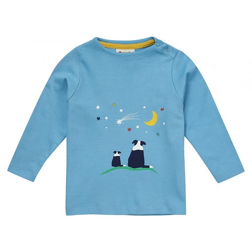 Sheep dog top by Piccalilly on organic cotton