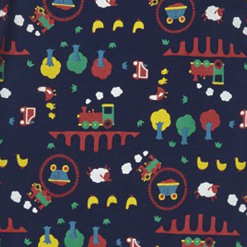 Ribblehead reversible poncho by Piccalilly in organic cotton (Small 6-18 months) - Image 3