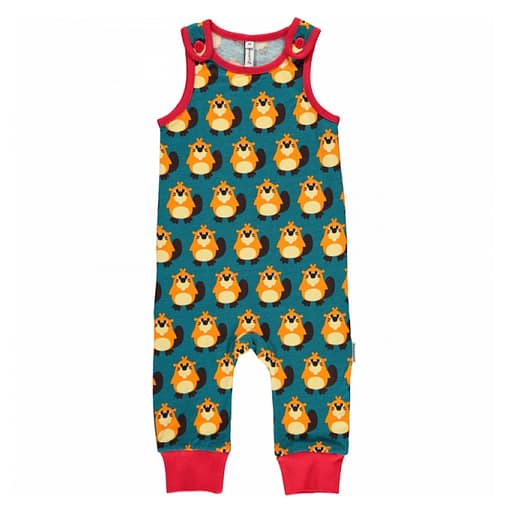 Beaver dungarees by Maxomorra in organic cotton