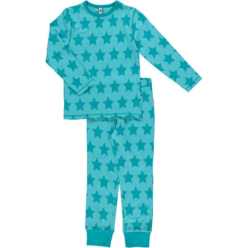 Maxomorra organic cotton pyjamas in star design (122-128cm Age 6-8)