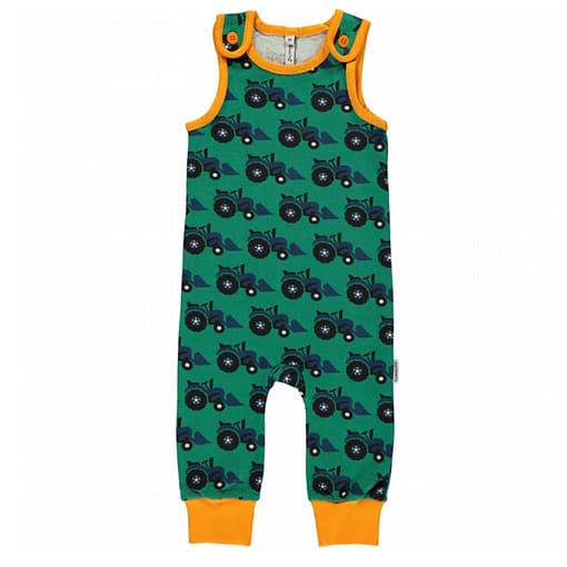 Tractor dungarees by Maxomorra in organic cotton (80cm 9-12 months)