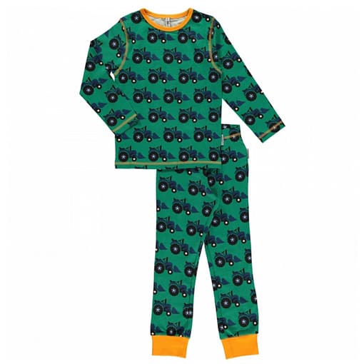 Maxomorra organic cotton tractor pyjamas (134-140cm Age 8-10)