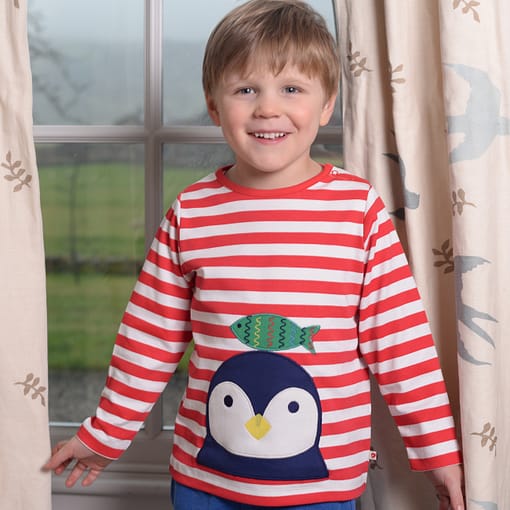Penguin top by Piccalilly on organic cotton - Image 2