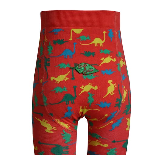 Slugs and Snails Dino organic cotton unisex dinosaur tights (0-6m) - Image 3