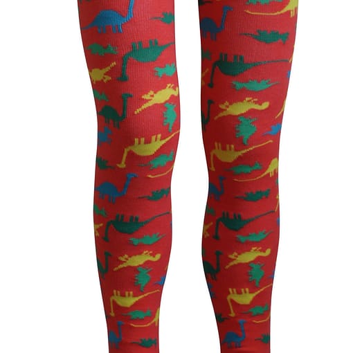 Slugs and Snails Dino organic cotton unisex dinosaur tights (0-6m)