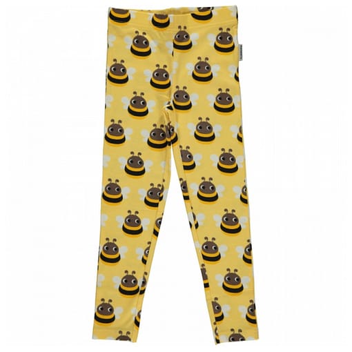 Bumblebee print organic cotton leggings from Maxomorra