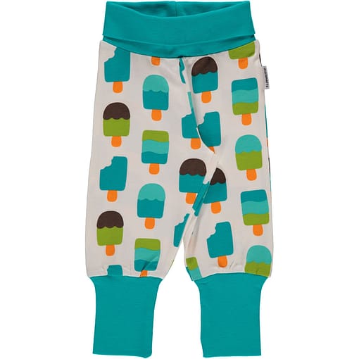 Ice cream organic cotton baggy rib trousers from Maxomorra (110-116cm Age 4-6)