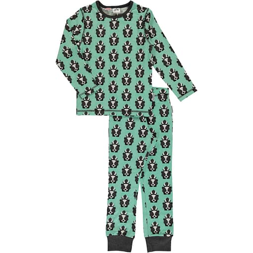 Maxomorra organic cotton pyjamas in funky skunk print
