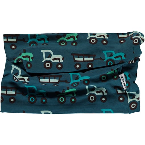 Maxomorra tractors organic cotton tube scarf 
