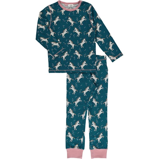 Maxomorra organic cotton pyjamas in unicorn dreams print (122-128cm 6-8 years)