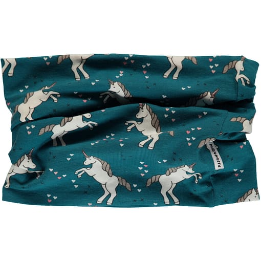 Unicorns organic cotton tube scarf from Maxomorra (68/92cm)
