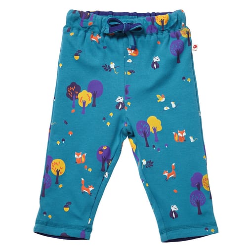 Woodland reversible trousers by Piccalilly in organic cotton 