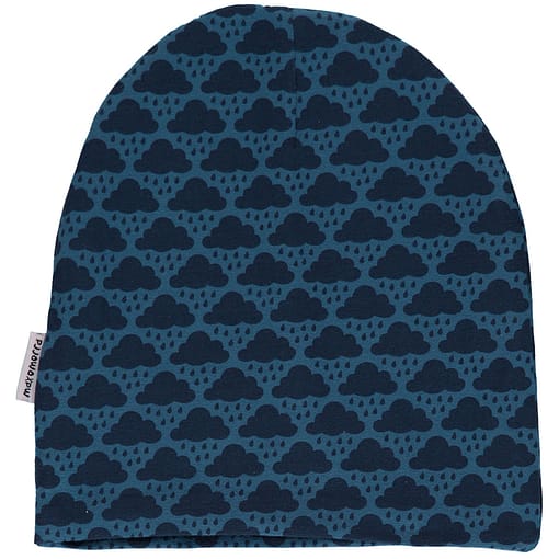Cloud organic cotton with velour inner beanie hat ~ Maxomorra Mono (44/46)