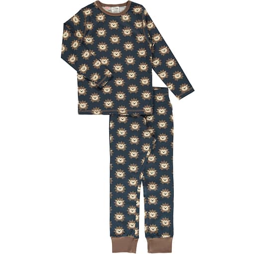 Maxomorra hedgehog print on organic cotton pyjamas (98-104cm 2-4 years)