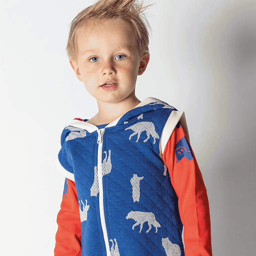 Mio Jumpsuit in solidate blue wolves print by Alba of Denmark - Image 4