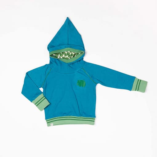 Habian hoodie in seaport by Alba of Denmark (98cm 2-3Y)