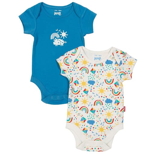 Sky high body in organic cotton by Kite - 2 pack 