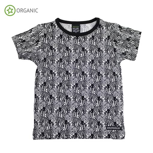 Villervalla organic cotton t-shirt  - Zebra 