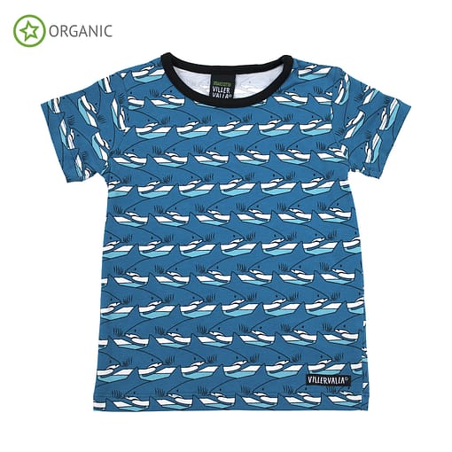 Villervalla organic cotton t-shirt  - Shark