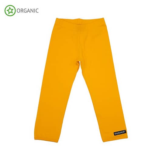 Villervalla mango orange organic cotton leggings (7 years 122cm)