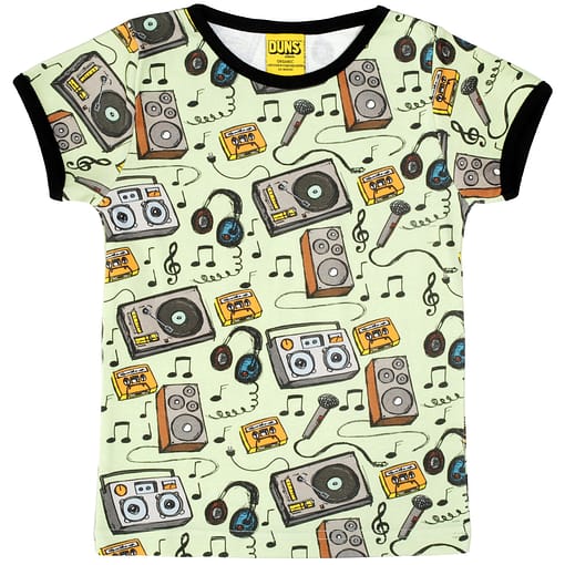 DUNS Sweden music print organic cotton t-shirt (98cm 2-3)