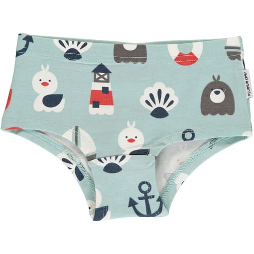 Maxomorra organic cotton hipster knickers | Ruby rowanberry | Chestnut leaf | Busy squirrel - Image 4