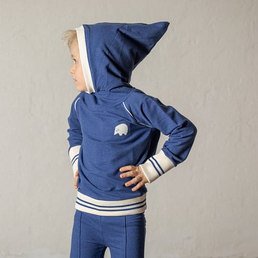 Habian hoodie in Blueprint by Alba of Denmark (104cm Age 3-4) - Image 3