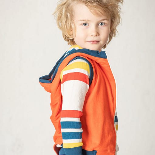 Tronjan waistcoat in cherry tomato by Alba of Denmark (98cm 2-3) - Image 3