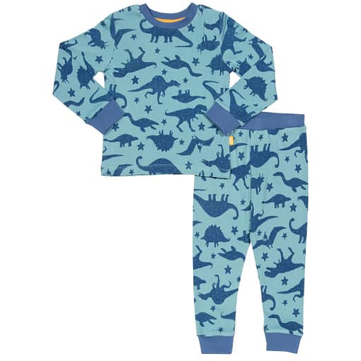 Dino star print pyjamas in organic cotton by Kite