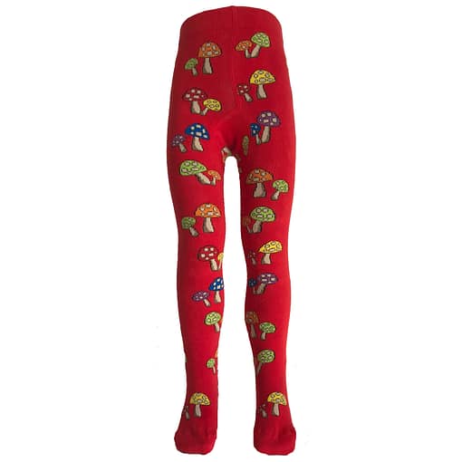 Slugs and Snails organic cotton fun guy mushroom mix up tights (6-12m) - Image 4
