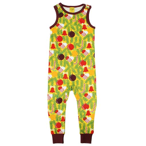 DUNS Sweden Christmas tree print dungarees (62cm 2-4 months)