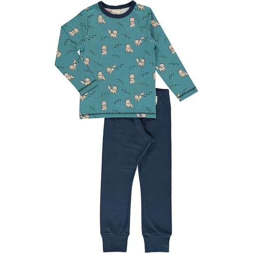 Arctic fox organic cotton pyjamas by Maxomorra