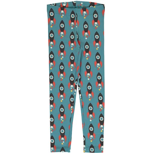 Maxomorra Moon Rocket leggings in organic cotton
